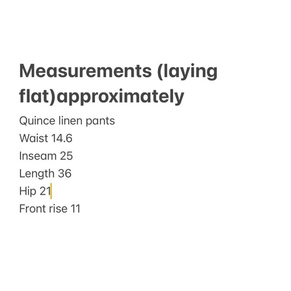 Quince 100% Linen Flare Pants Womens Small Beige Elastic Waist Coastal Lagenlook - Picture 6 of 12